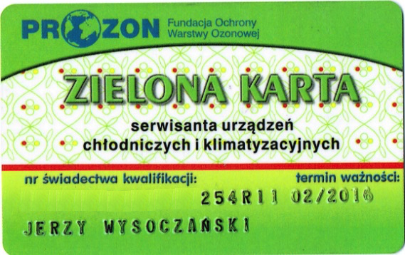 Jerzy Wysoczański - Zielona karta